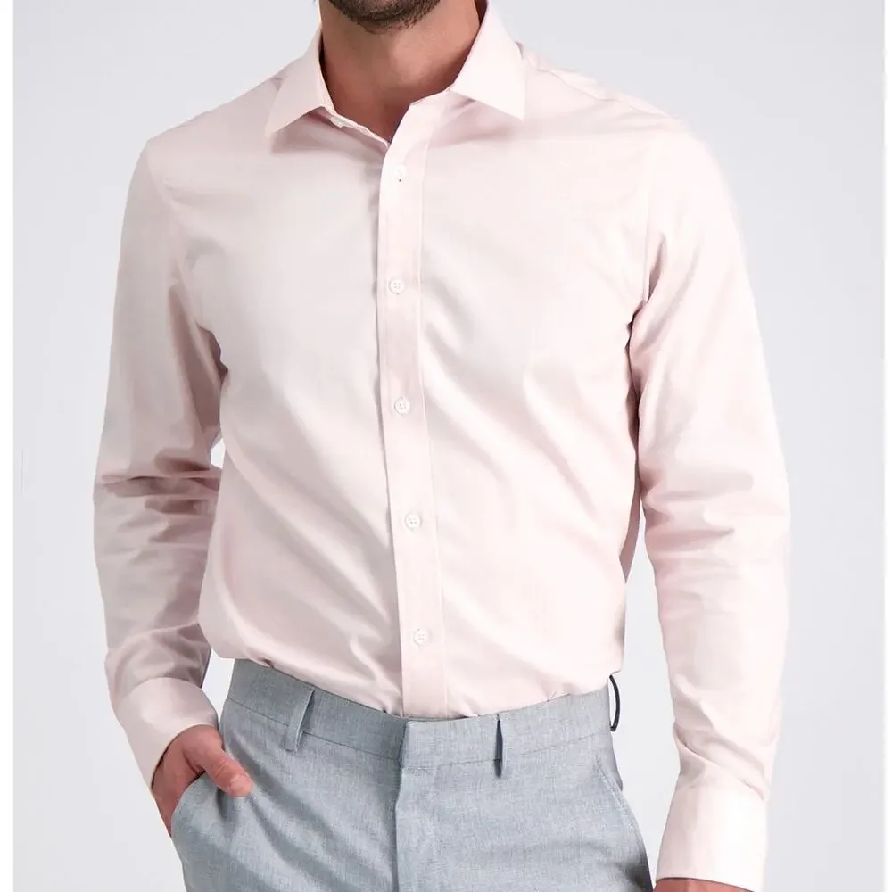 J. Crew Ludlow Dress Shirt Slim Fit Men 16 - 34 Stretch Light pink Long Sleeve